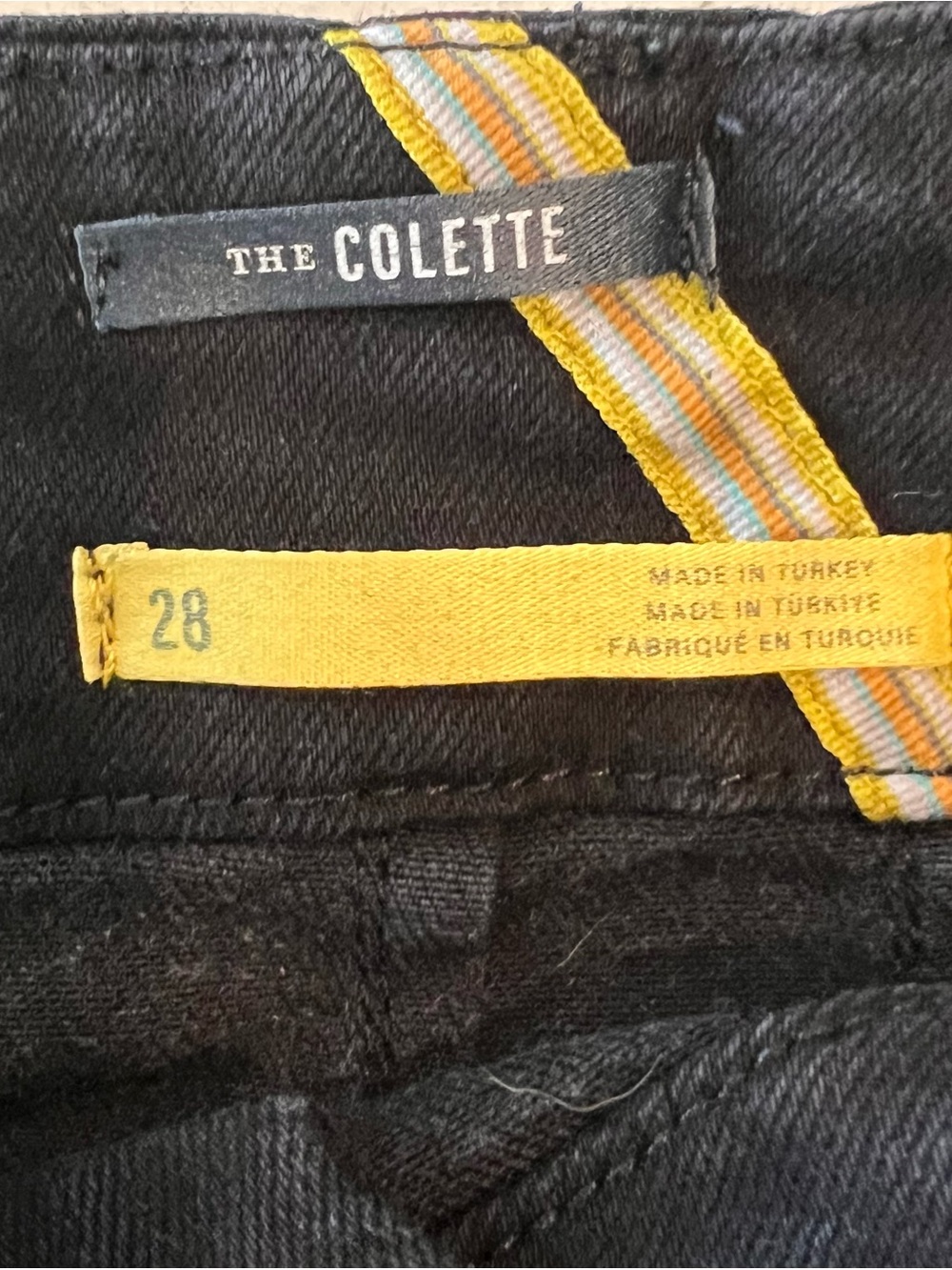 Maeve by Anthropologie The Colette High-Rise Wide-Leg Ankle Pants Black 28 - Picture 10 of 11